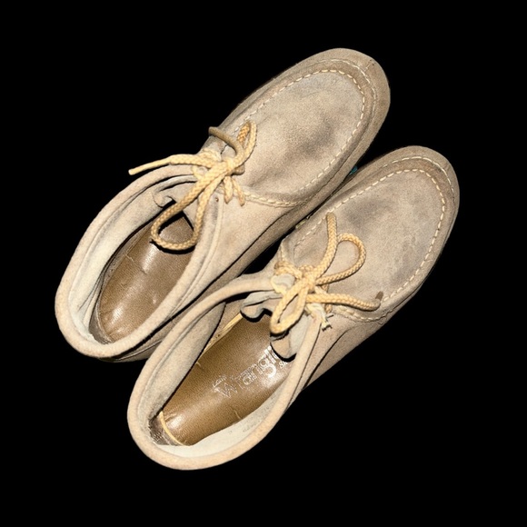 Vintage 1970’s Wrangler Tan Suede Women’s Ankle Boots Size 6 - Picture 8 of 8